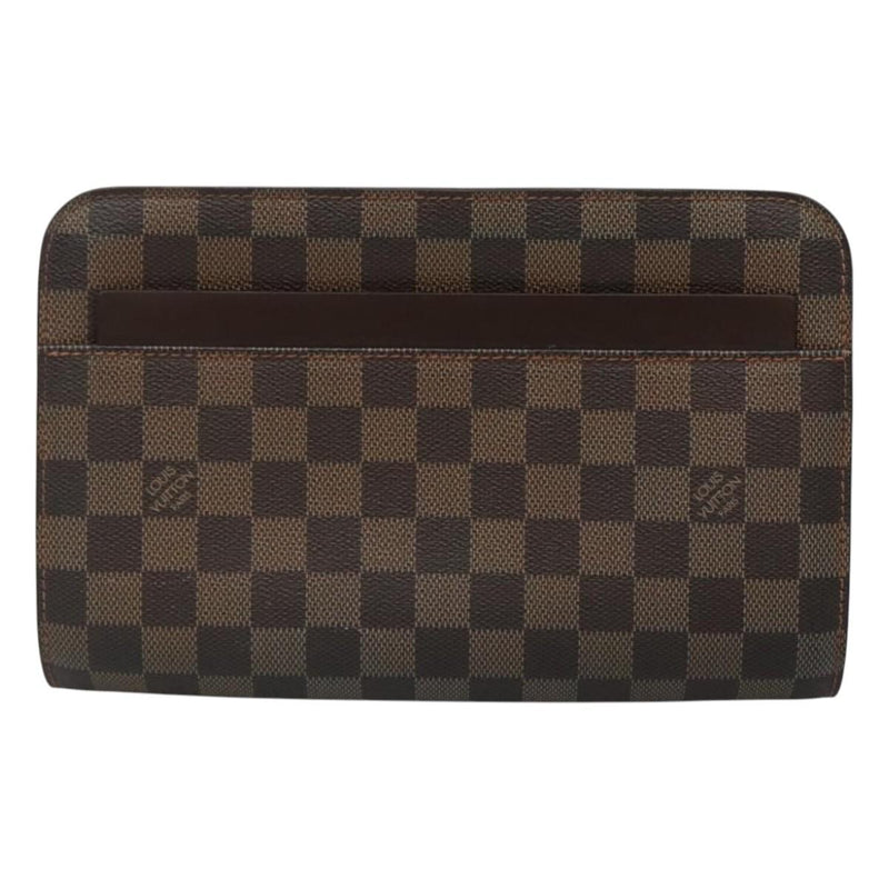 LOUIS VUITTON Damier Ebene Saint Louis Clutch Bag N51993 LV Auth th5935
