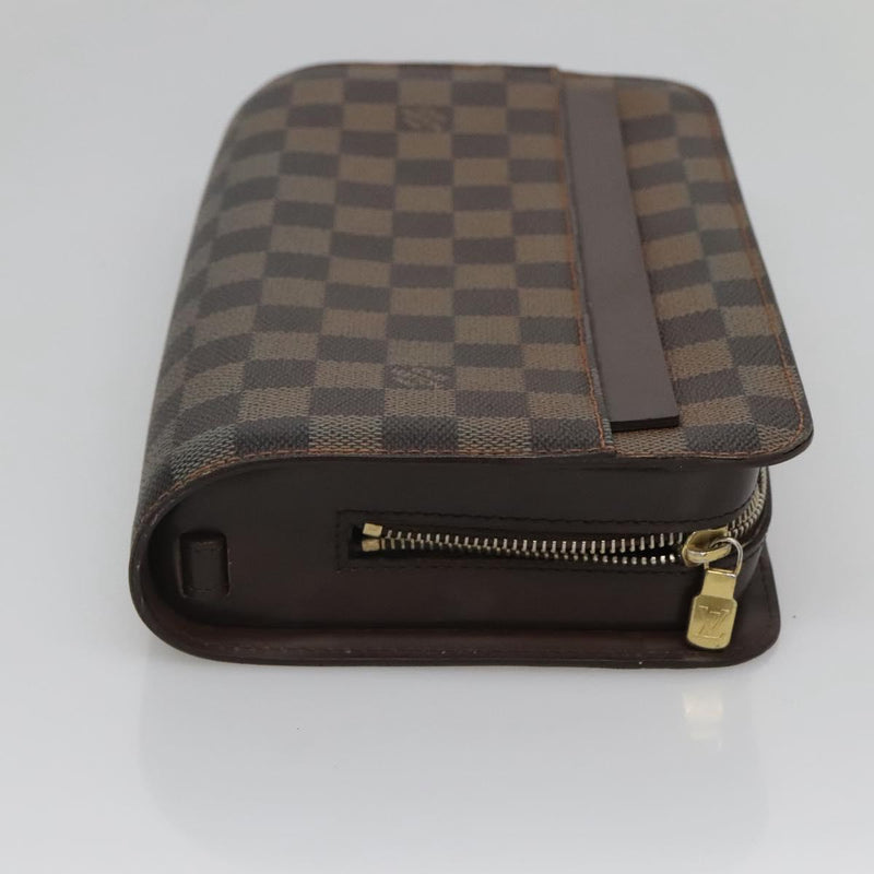 LOUIS VUITTON Damier Ebene Saint Louis Clutch Bag N51993 LV Auth th5935