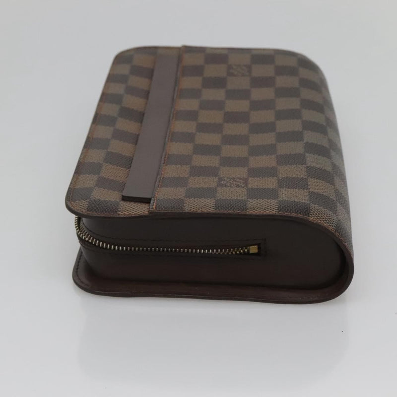 LOUIS VUITTON Damier Ebene Saint Louis Clutch Bag N51993 LV Auth th5935