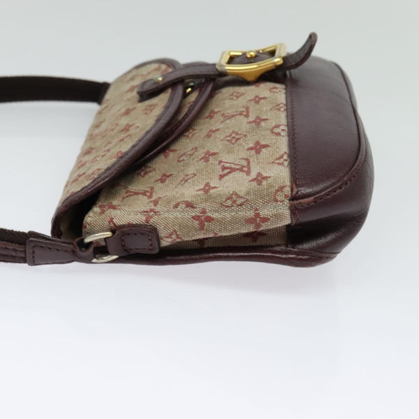 LOUIS VUITTON Monogram MiniCanvas Marjoly Hand Bag Red M92691 LV Auth th5966
