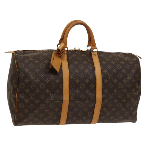 LOUIS VUITTON Monogram Keepall 50 Boston Bag M41426 LV Auth yk17933