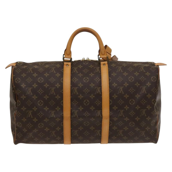 LOUIS VUITTON Monogram Keepall 50 Boston Bag M41426 LV Auth yk17933