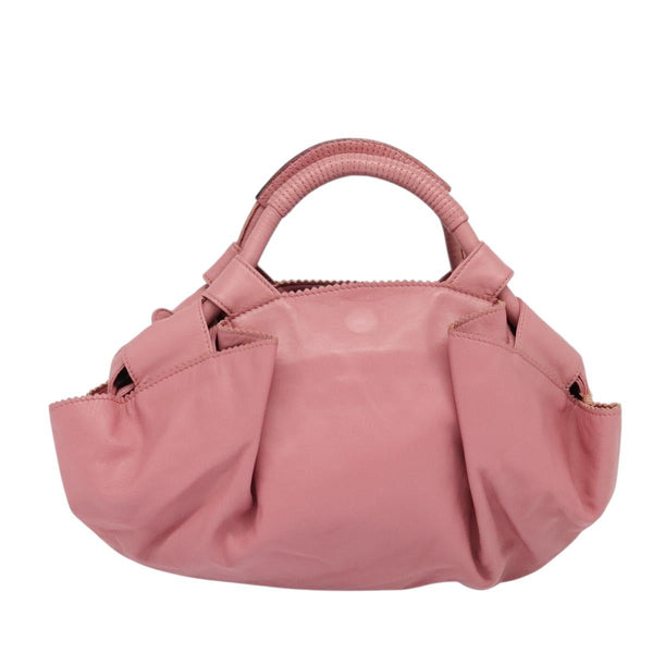 LOEWE Nappa Aire Anagram Hand Bag Leather Pink Silver Auth yk17947A
