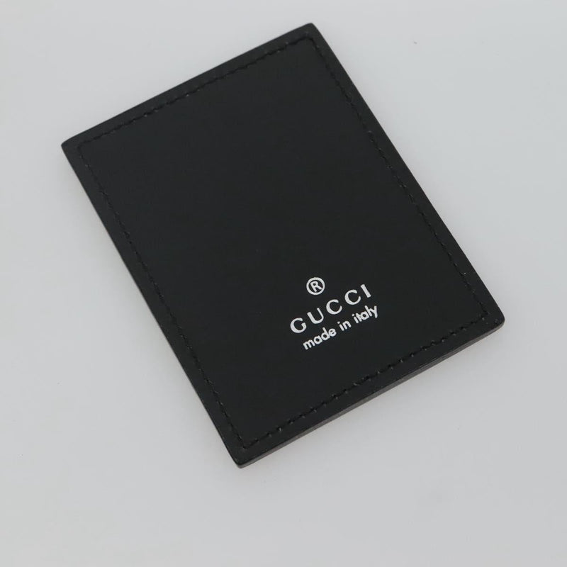 GUCCI GG Canvas Shoulder Bag Black Silver Auth yk17955