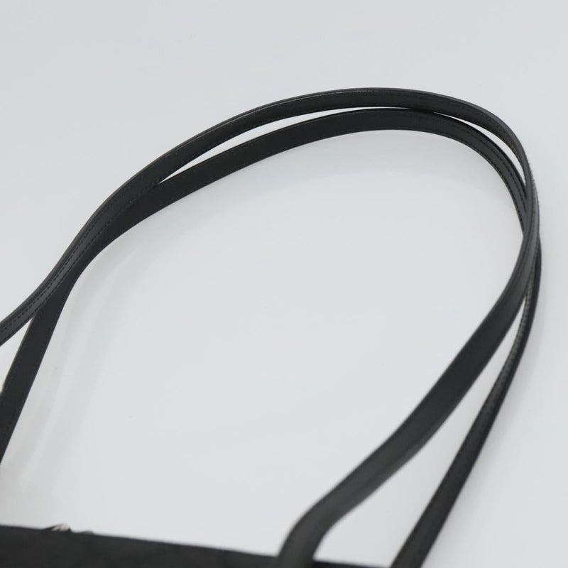 GUCCI GG Canvas Shoulder Bag Black Silver Auth yk17955