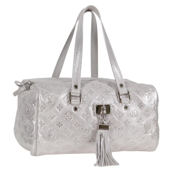 LOUIS VUITTON Monogram Shimmer Comet Shoulder Bag Silver M95817 Auth yk18019AM