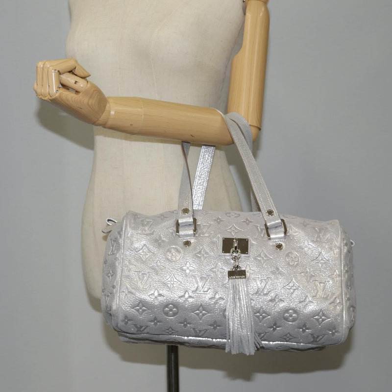 LOUIS VUITTON Monogram Shimmer Comet Shoulder Bag Silver M95817 Auth yk18019AM