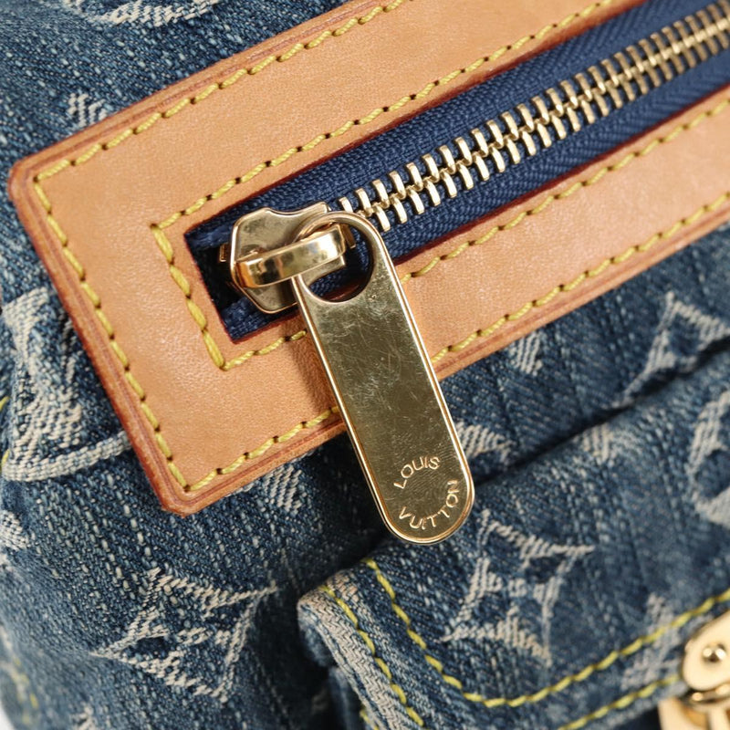 LOUIS VUITTON Monogram denim Buggy PM Shoulder Bag Blue M95049 LV Auth yk18050AM