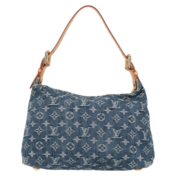 LOUIS VUITTON Monogram denim Buggy PM Shoulder Bag Blue M95049 LV Auth yk18050AM