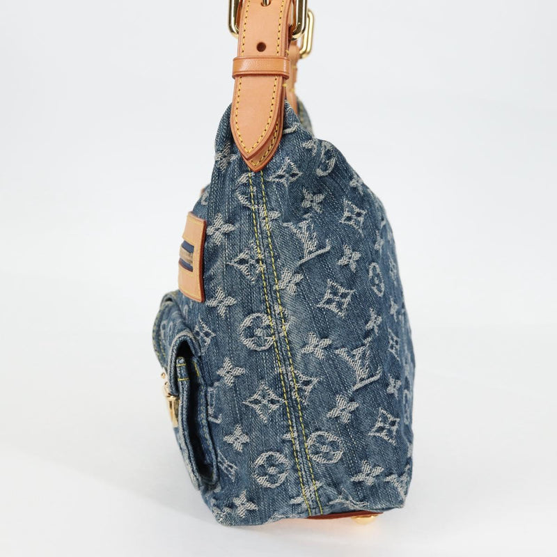 LOUIS VUITTON Monogram denim Buggy PM Shoulder Bag Blue M95049 LV Auth yk18050AM