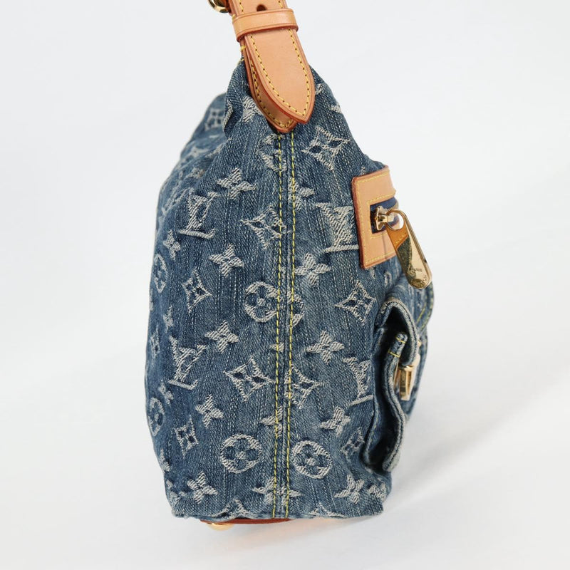 LOUIS VUITTON Monogram denim Buggy PM Shoulder Bag Blue M95049 LV Auth yk18050AM
