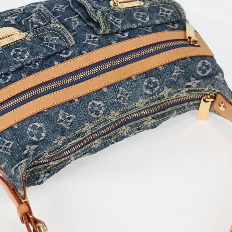 LOUIS VUITTON Monogram denim Buggy PM Shoulder Bag Blue M95049 LV Auth yk18050AM