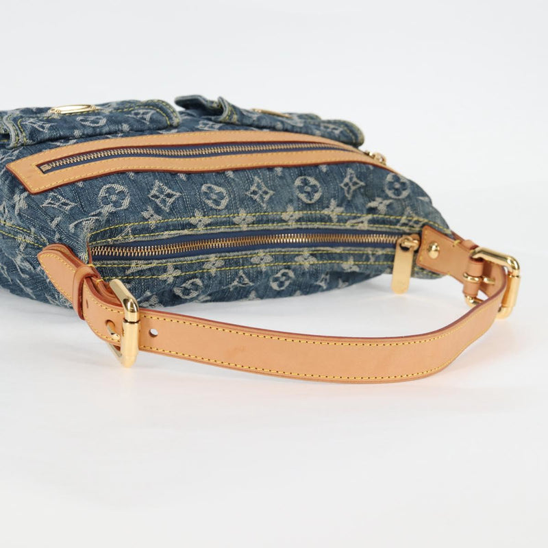 LOUIS VUITTON Monogram denim Buggy PM Shoulder Bag Blue M95049 LV Auth yk18050AM