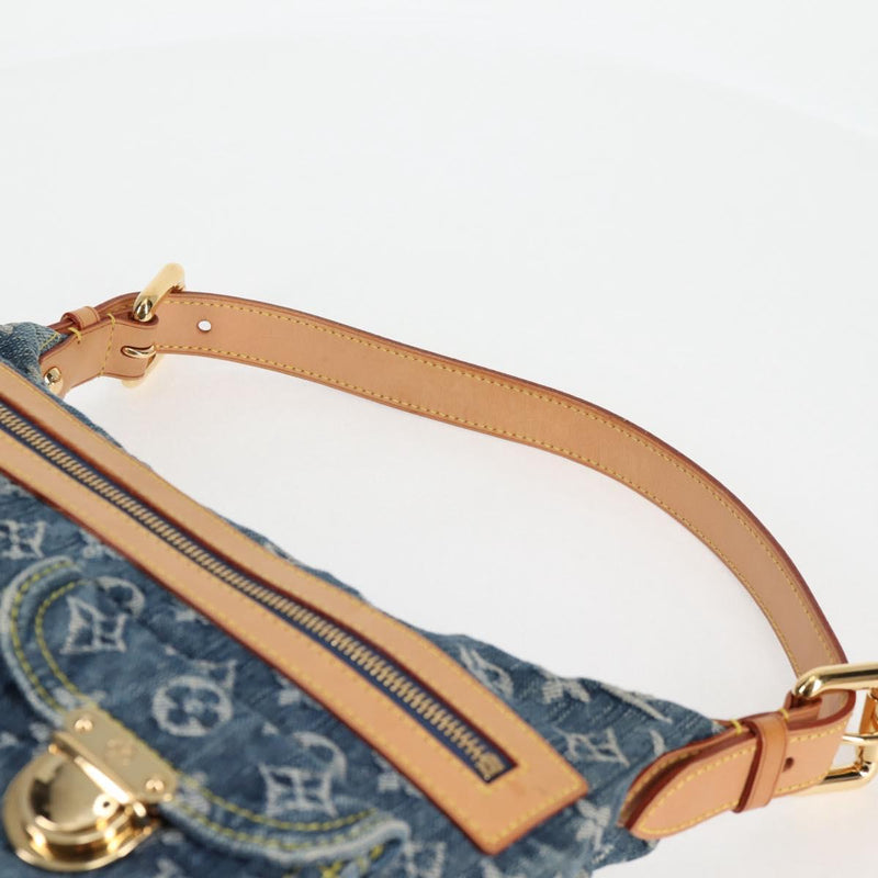 LOUIS VUITTON Monogram denim Buggy PM Shoulder Bag Blue M95049 LV Auth yk18050AM