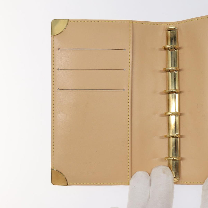 LOUIS VUITTON Multicolor Agenda PM Day Planner Cover Black R20895 Auth yk18051