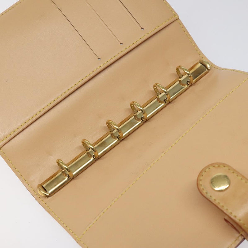 LOUIS VUITTON Multicolor Agenda PM Day Planner Cover Black R20895 Auth yk18051