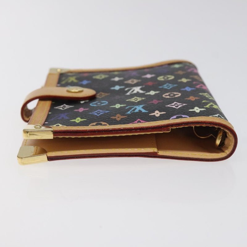 LOUIS VUITTON Multicolor Agenda PM Day Planner Cover Black R20895 Auth yk18051
